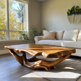 Sylivella Live Edge Sculpted Coffee Table - Timberustic Coffee Table