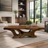 Sylodell Live Edge Sculpted Coffee Table Brown - Timberustic Coffee Table