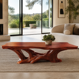Sylodell Live Edge Sculpted Coffee Table Mahogany - Timberustic Coffee Table
