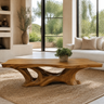 Sylodell Live Edge Sculpted Coffee Table Teak - Timberustic Coffee Table