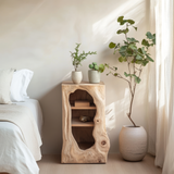 Sylovyn Sculpted Arch Handcrafted Nightstand by Timberustic — overall product view