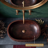 Sylverra Sculpted Botanical Leaf Handcrafted Vessel Sinks - Timberustic Vessel Sinks