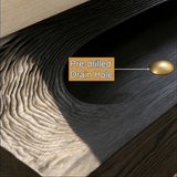 Varelon Topographic Contour Handcrafted Floating Bathroom Vanity with Integrated Sink by Timberustic — product detail view 5