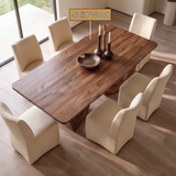 Veledell Twin Loop Sculpted Handcrafted Dining Table - Timberustic Dining Table