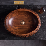 Veledrin Woven Coil Sculpted Handcrafted Vessel Sinks - Timberustic Vessel Sinks