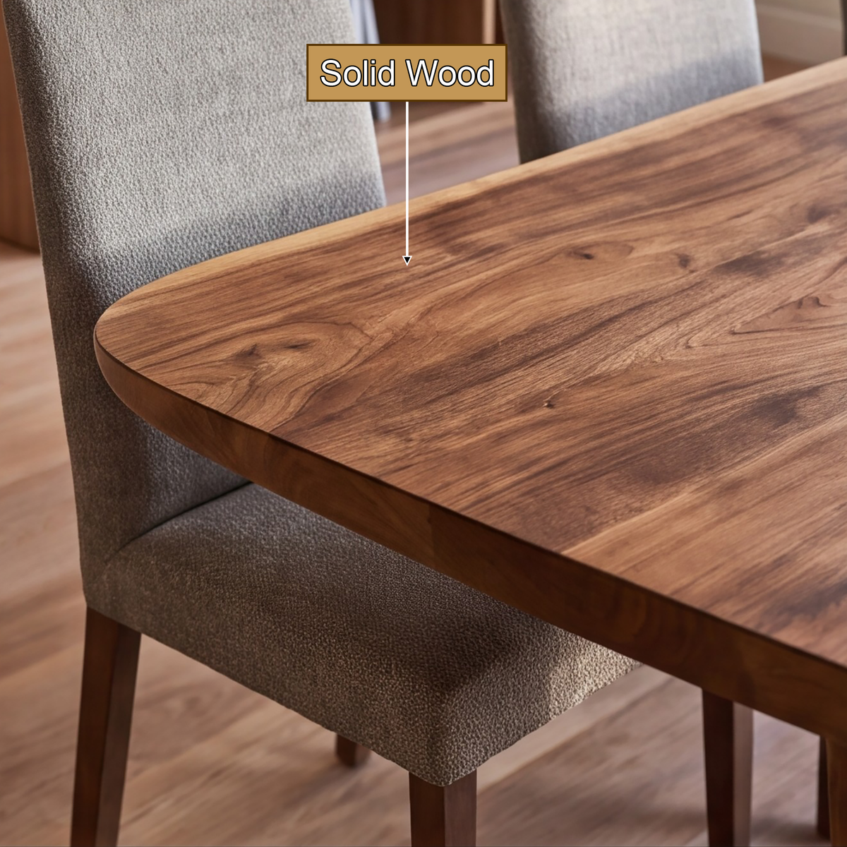 Velelune Live Edge Sculpted Handcrafted Dining Table - Timberustic Dining Table