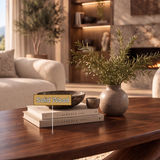 Velilune Sculpted Loop-Base Handcrafted Coffee Table by Timberustic — solid wood detail