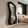 Velmira Flowing Sculpted Handcrafted Mirror Frame Black - Timberustic Mirror