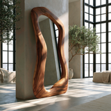 Velmira Flowing Sculpted Handcrafted Mirror Frame - Timberustic Mirror