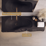 Vireirien Sculpted Live Edge Handcrafted Floating Bathroom Vanity with Integrated Sink - Timberustic Floating Bathroom Vanity with Integrated Sink