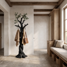 Virelorn Twisting Sculpted Tree Coat Rack Black - Timberustic Tree Coat Rack