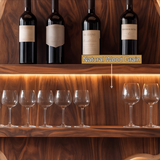 Vireorell Peaked-Contour Handcrafted Floating Wine Shelf by Timberustic — natural wood grain detail