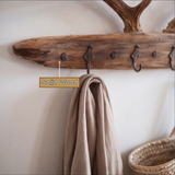 Antura Rustic Branchline Solid Wood Hook Rack - Timberustic Hook Rack