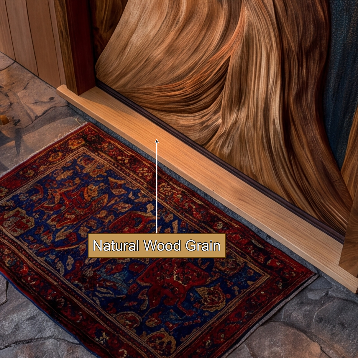 Arborelle Handcrafted Solid Wood Single Door