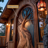 Arborelle Handcrafted Solid Wood Single Door