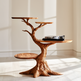 Arborwyn Handcrafted Solid Wood Record Player Stand SPA982951 - Timberustic Record Player Stand With Storage