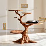 Arborwyn Handcrafted Solid Wood Record Player Stand SPA982951 - Timberustic Record Player Stand With Storage