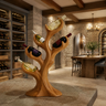 Arborwyn Sculpted Solid Wood Wine Rack
