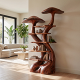 Arboryn Sculpted Solid Wood Mushroom Bookshelf