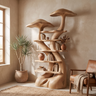 Arboryn Sculpted Solid Wood Mushroom Bookshelf