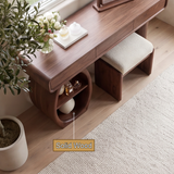 Arbrelia Sculpted Solid Wood Cosmetic Table