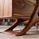 Ardellis Sculpted Solid Wood Record Player Stand