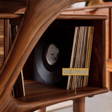 Ardellis Sculpted Solid Wood Record Player Stand