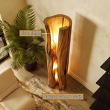 Ardorin Live Edge Solid Wood Floor Lamp