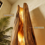 Ardorin Live Edge Solid Wood Floor Lamp