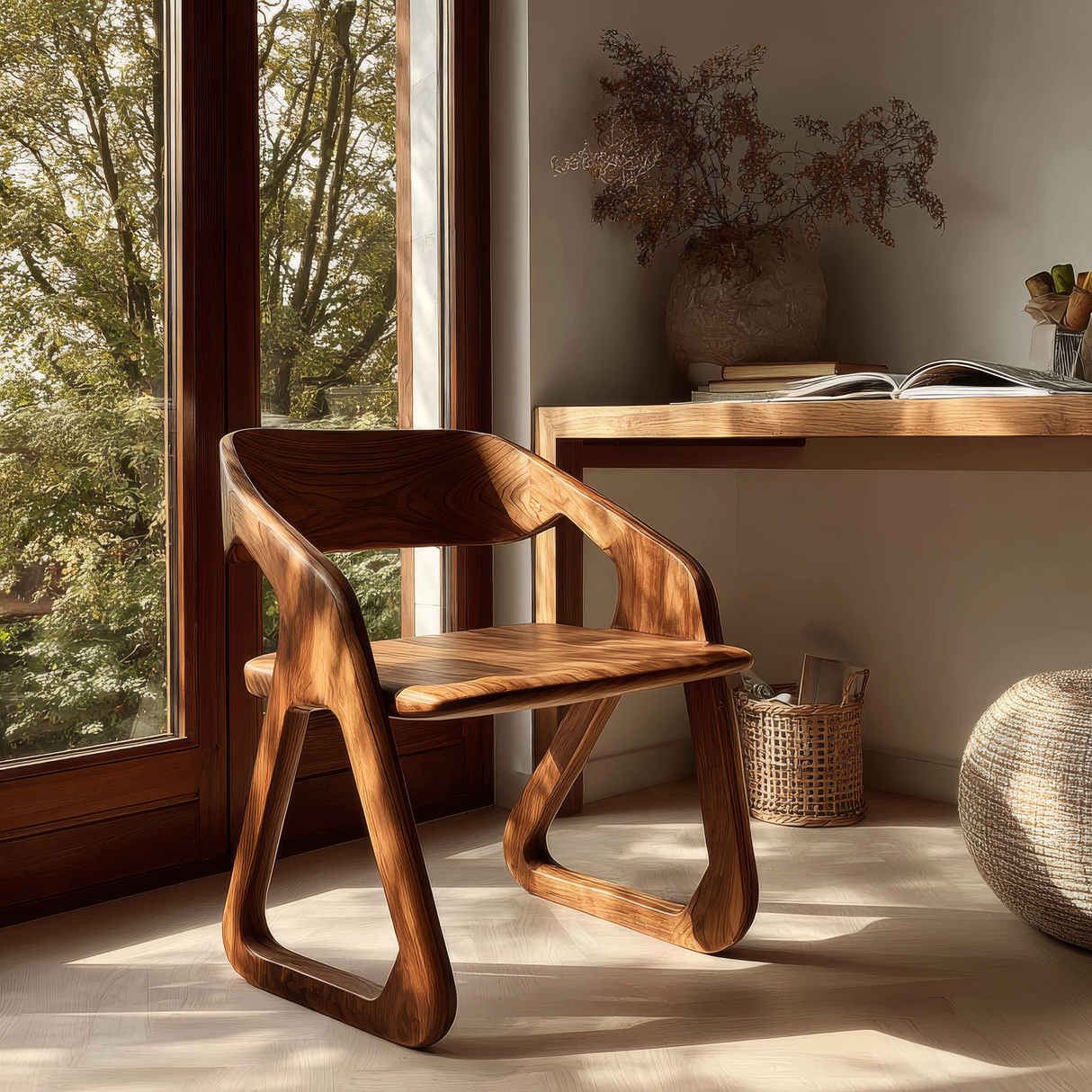 Arvelle Handcrafted Solid Wood Dining Chair - Timberustic Dining Chair