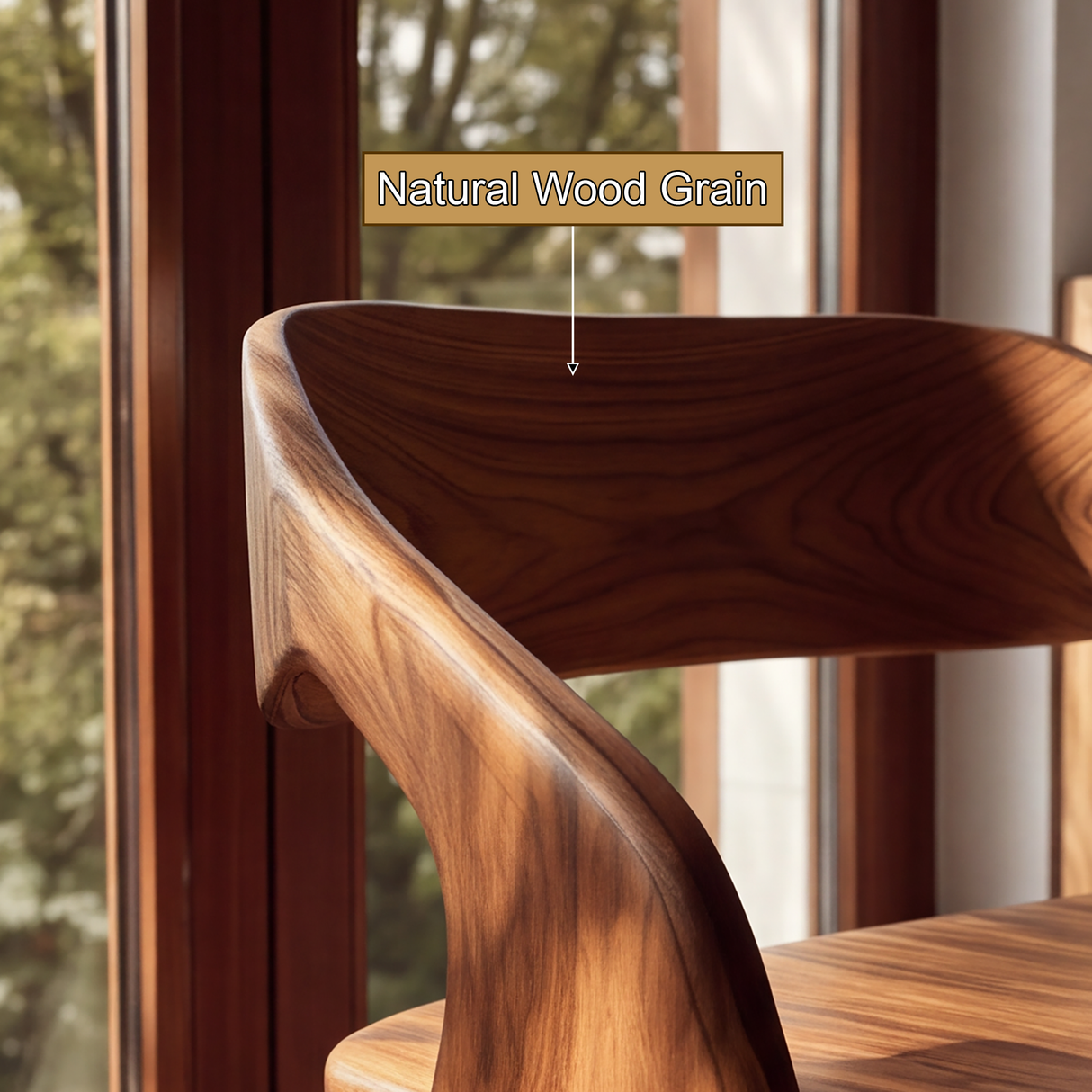 Arvelle Handcrafted Solid Wood Dining Chair - Timberustic Dining Chair