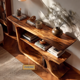 Arven Live Edge Solid Wood Console Table