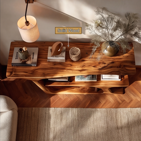 Arven Live Edge Solid Wood Console Table
