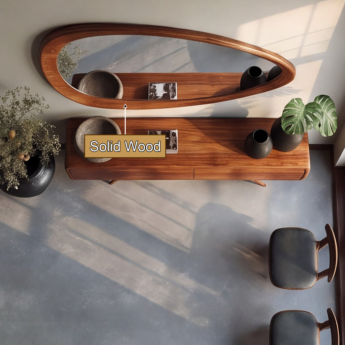 Auralis Solid Wood Frame Mirror - Timberustic Mirror