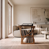 Auralith Sculpted Solid Wood Record Player Stand