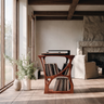 Auralith Sculpted Solid Wood Record Player Stand