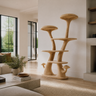 Aurelgrove Sculpted Solid Wood Mushroom Bookshelf