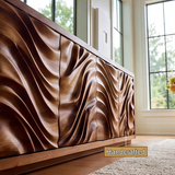 Aurelia Sculpted Solid Wood Sideboard Cabinet