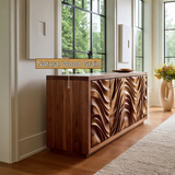 Aurelia Sculpted Solid Wood Sideboard Cabinet