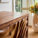 Aurelia Sculpted Solid Wood Sideboard Cabinet