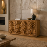 Aurelia Sculpted Solid Wood Sideboard Cabinet