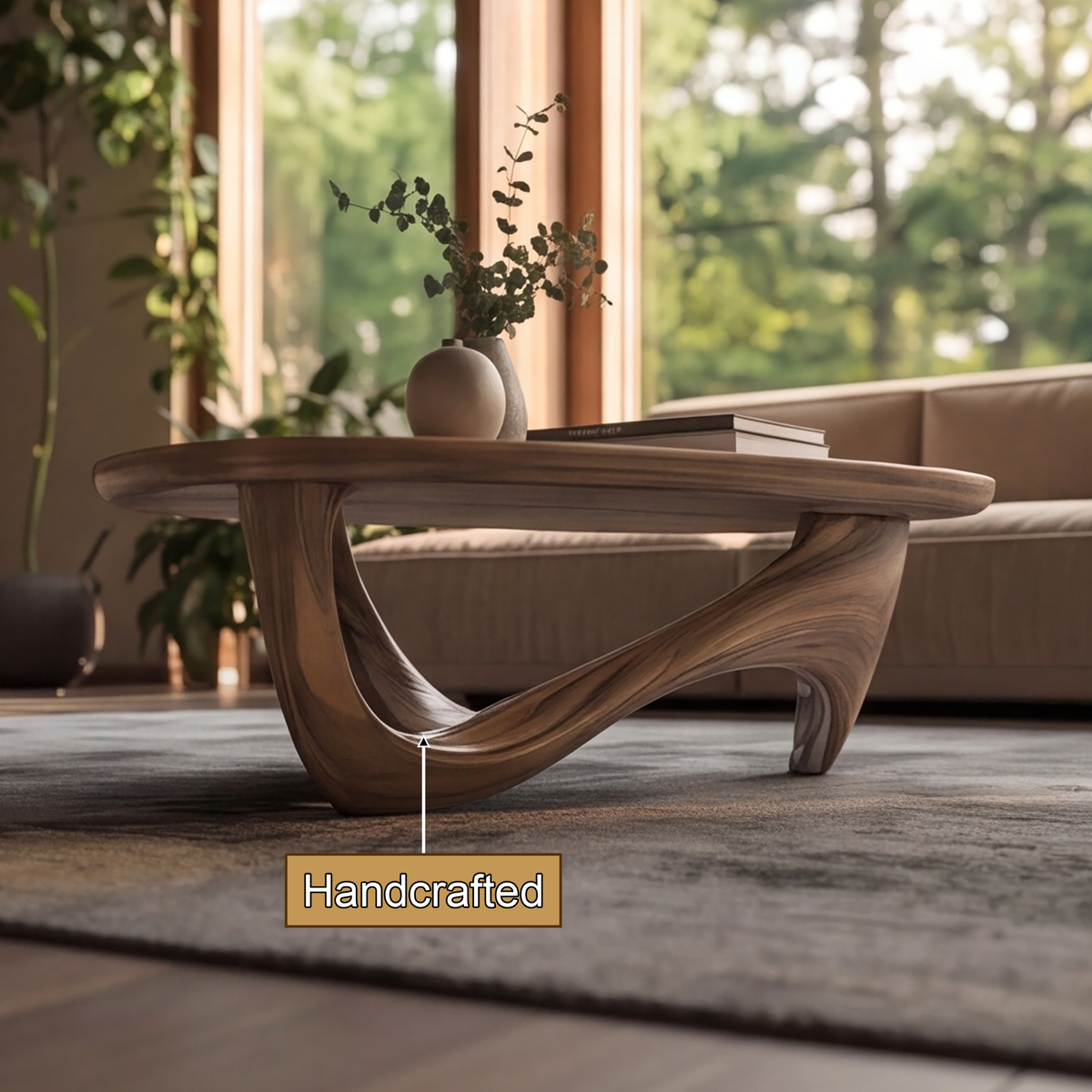 Aurelin Flow Organic Modern Coffee Table - Timberustic Coffee Table
