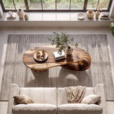 Aurelios Sculpted Solid Wood Coffee Table SPA015651 - TimbeRustic Coffee Table