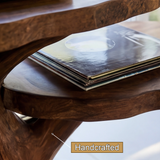Aurelith Handcrafted Solid Wood Record Player Stand SPA892724 - Timberustic Record Player Stand With Storage
