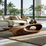 Aurelith Sculpted Solid Wood Coffee Table SPA248715 - TimbeRustic Coffee Table