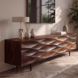 Aurelith Sculpted Solid Wood TV Cabinet - Timberustic TV Cabinet