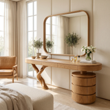 Aurellen Solid Wood Cosmetic Table
