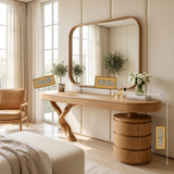 Aurellen Solid Wood Cosmetic Table