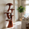 Auremyc Sculpted Solid Wood Mushroom Bookshelf