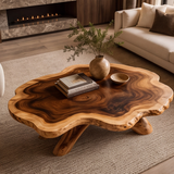 Aurevane Handcrafted Solid Wood Coffee Table